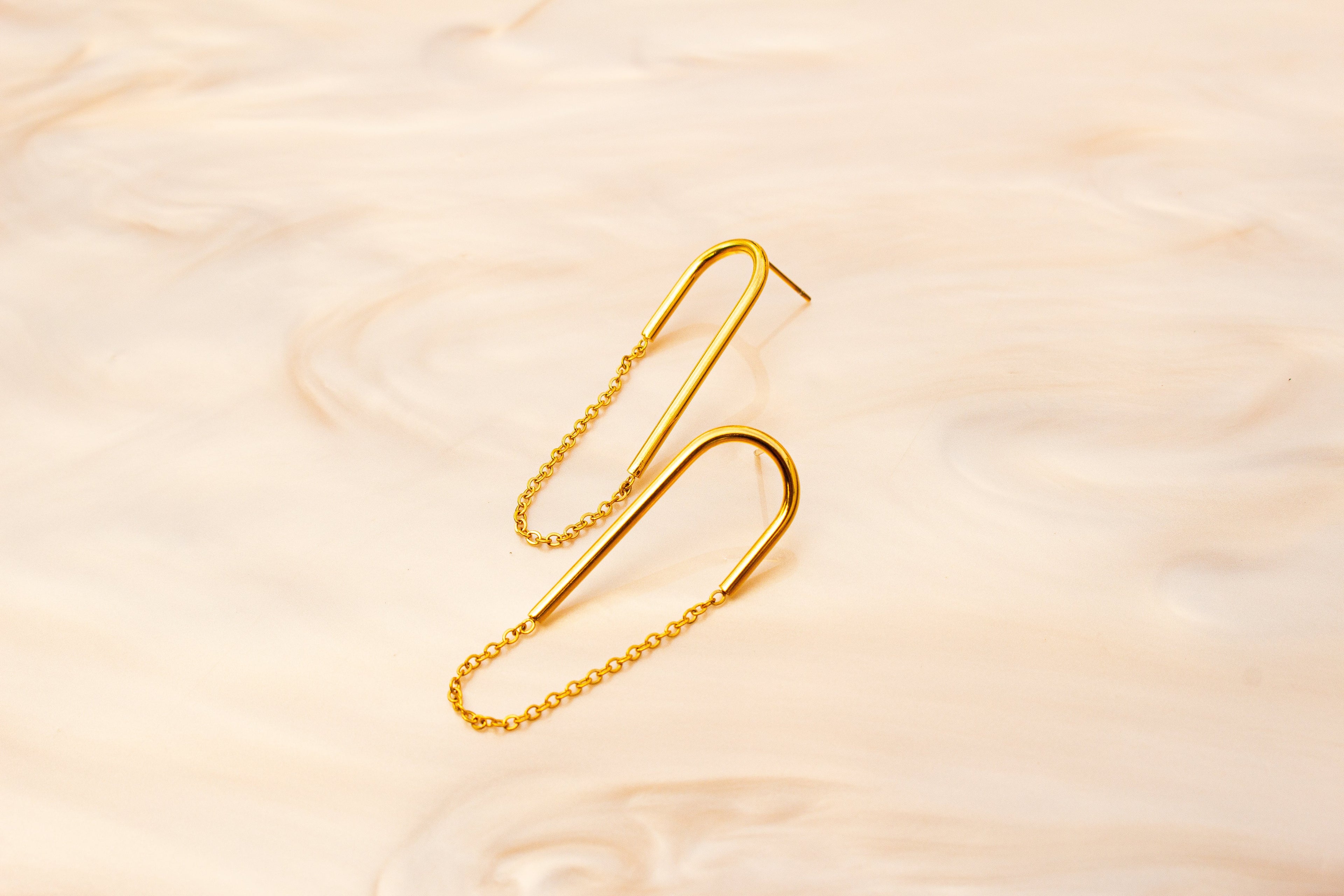 Delicate Titanium Chain Dangle
