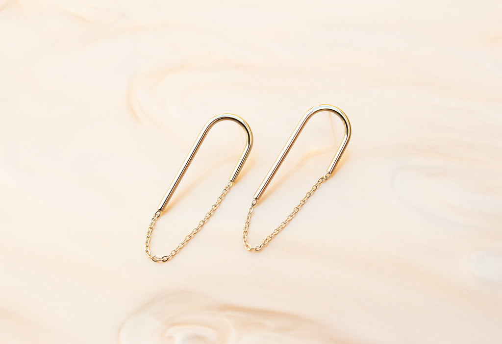 Delicate Titanium Chain Dangle