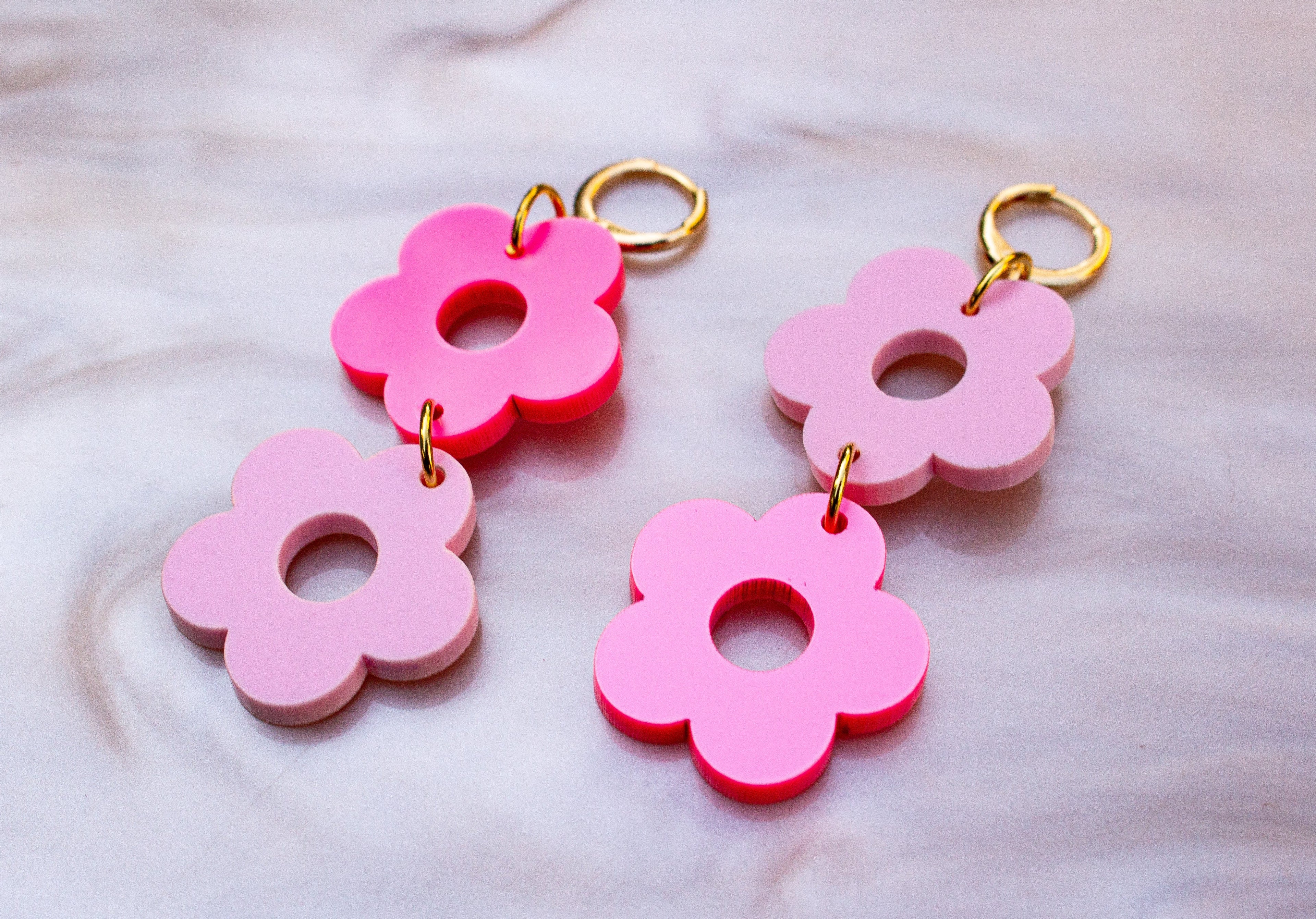 Dragon Fruit Summer Flower Earrings