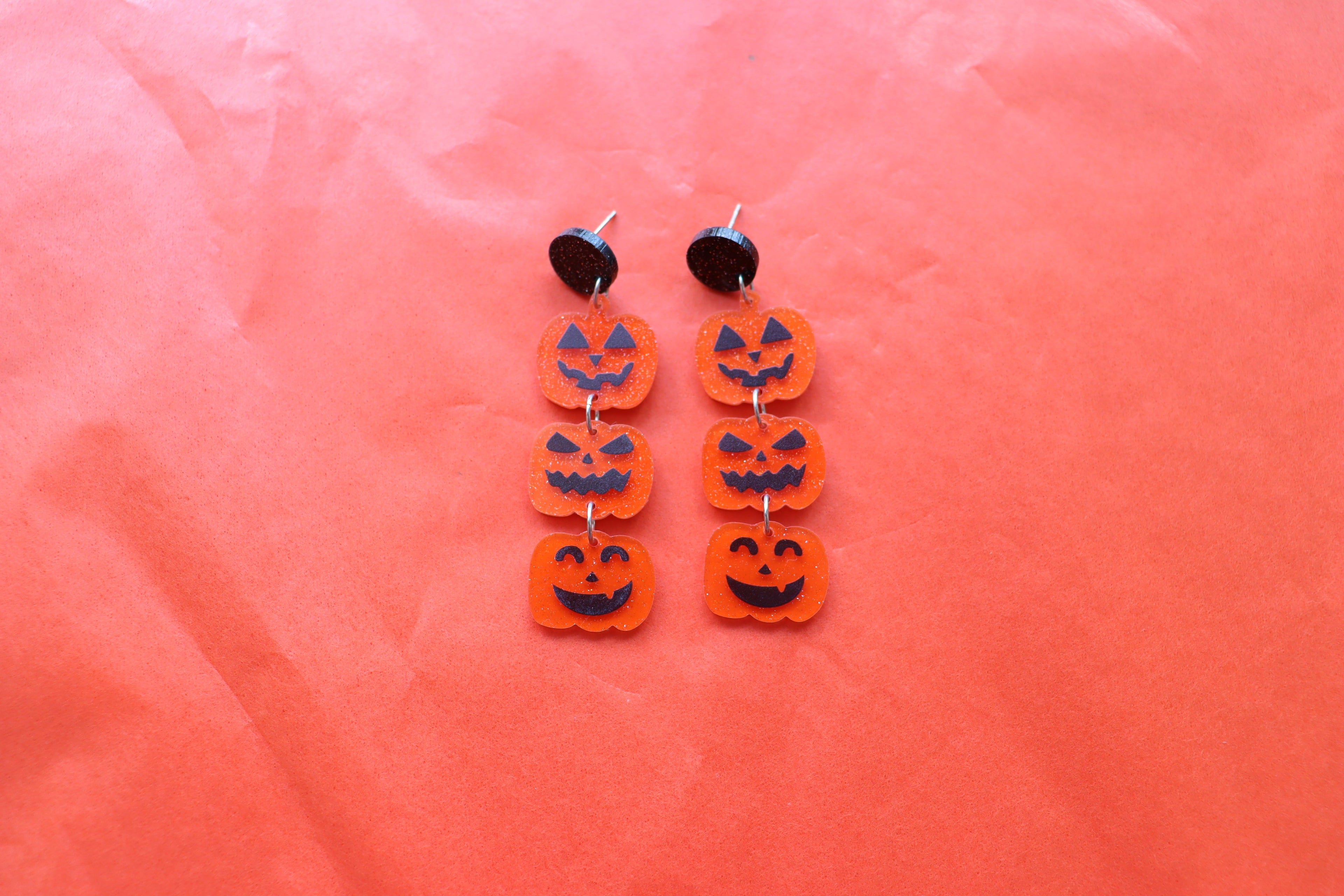 "You're the Pick of the Patch" Pumpkin Earrings