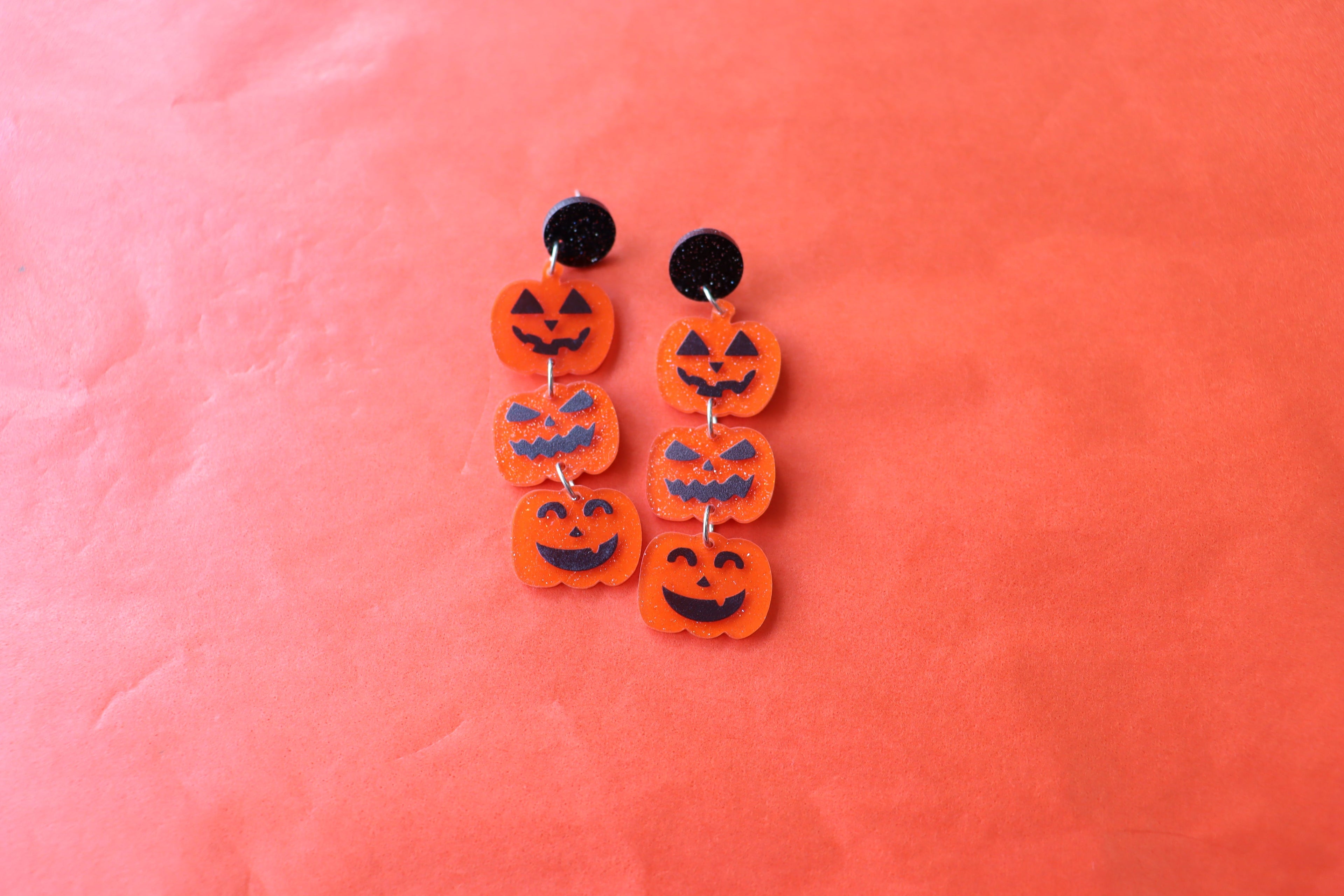 "You're the Pick of the Patch" Pumpkin Earrings