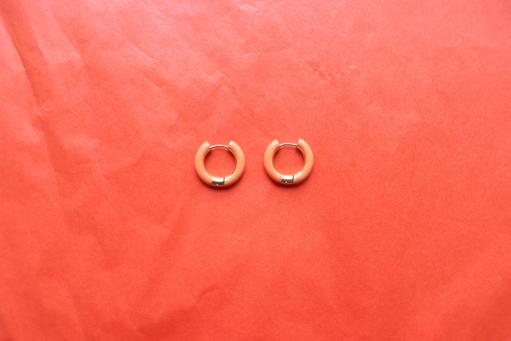"I'm an Autumn" Titanium Hoop Earrings