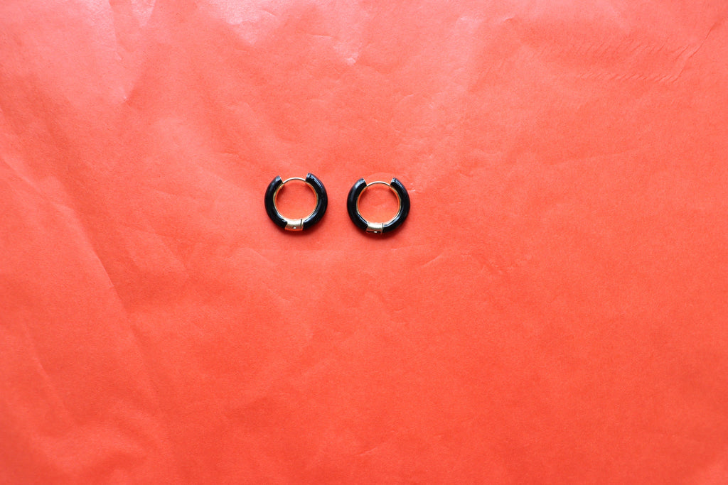 "I'm an Autumn" Titanium Hoop Earrings