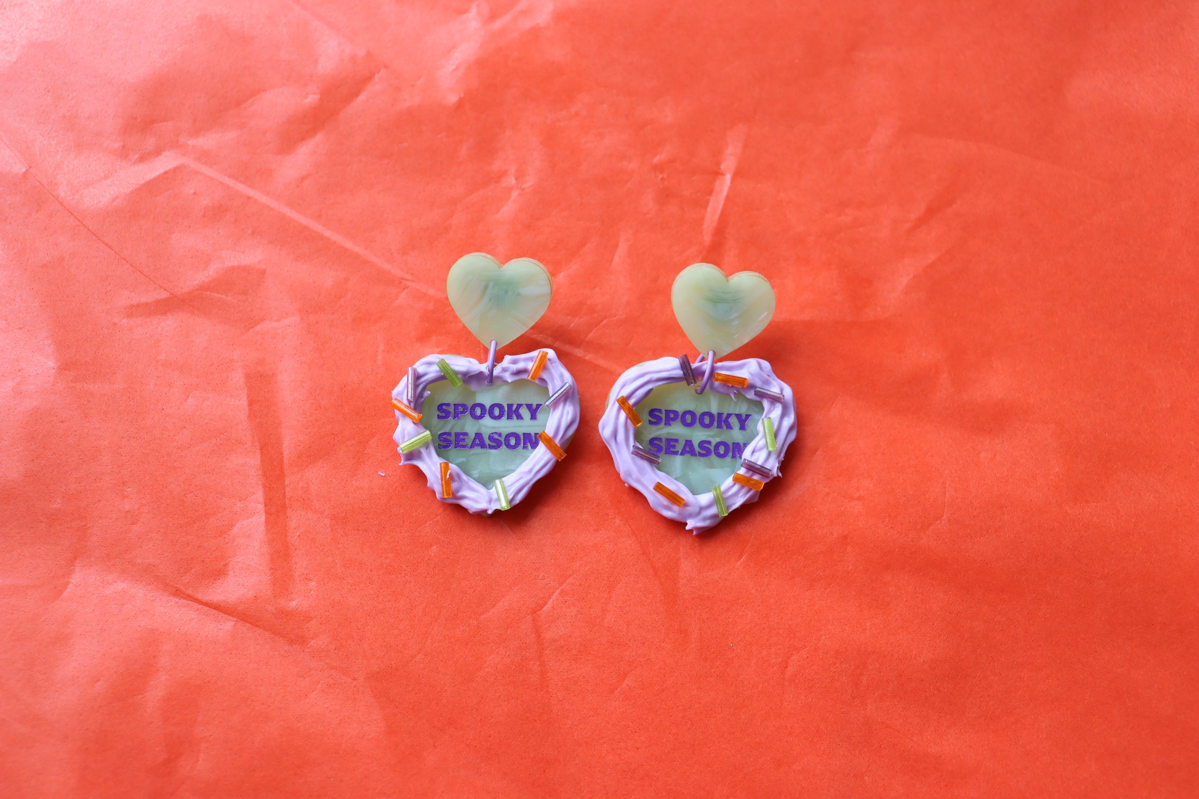 Spooky Season Cake Earrings