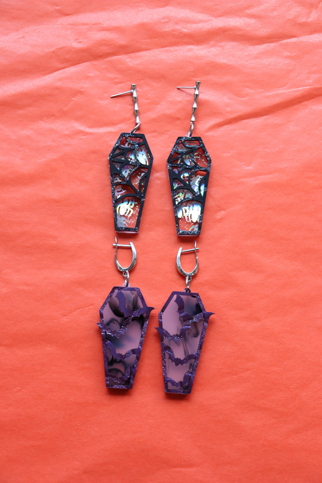 "Laughing 'til I'm Coffin" Earrings