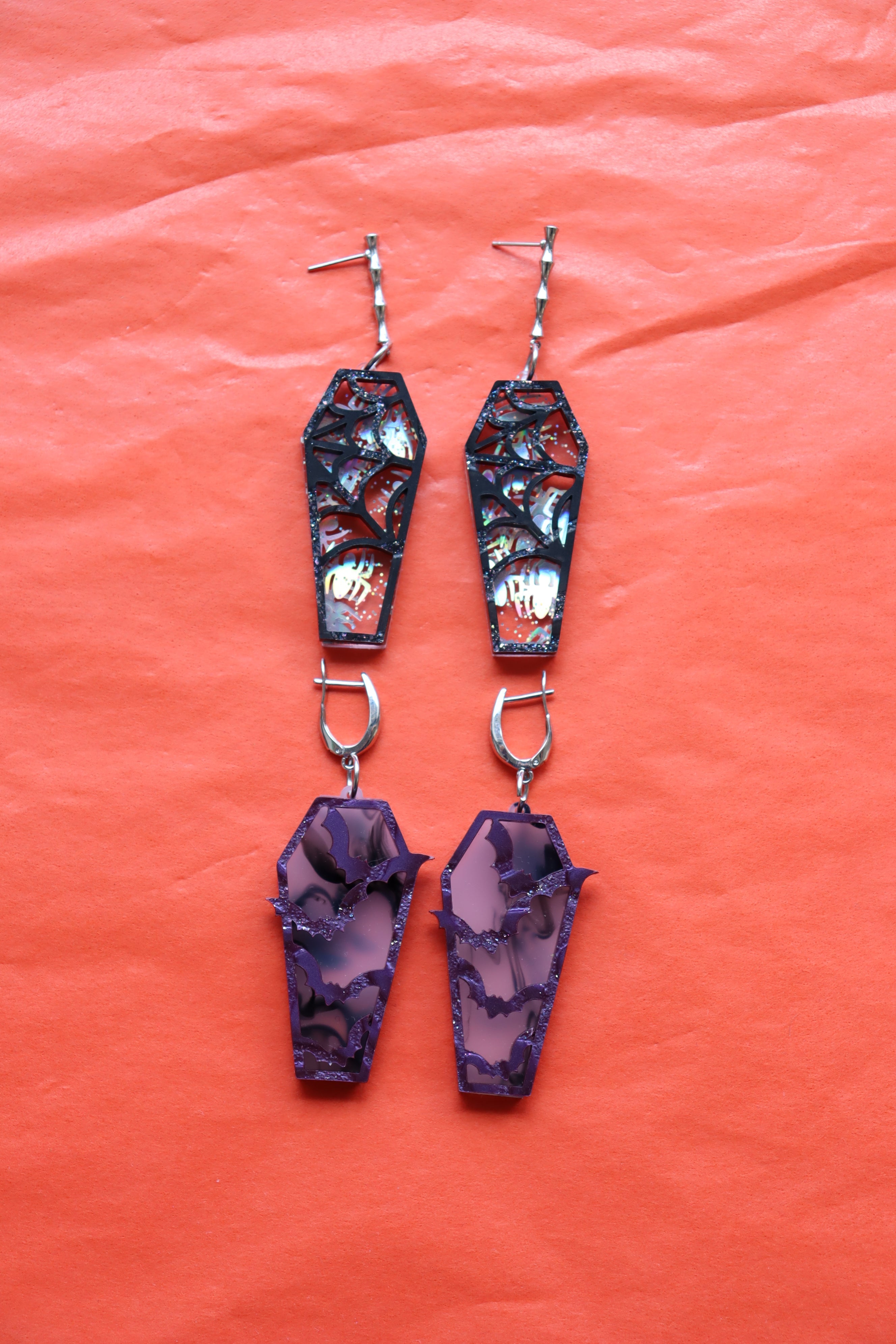 "Laughing 'til I'm Coffin" Earrings