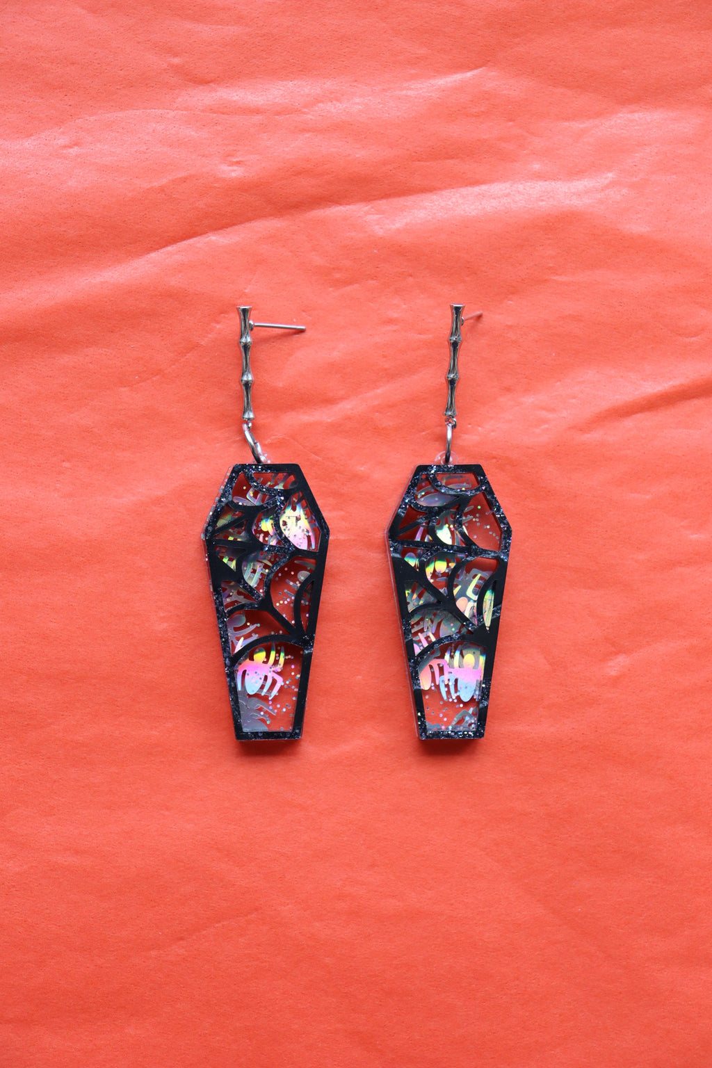 "Laughing 'til I'm Coffin" Earrings