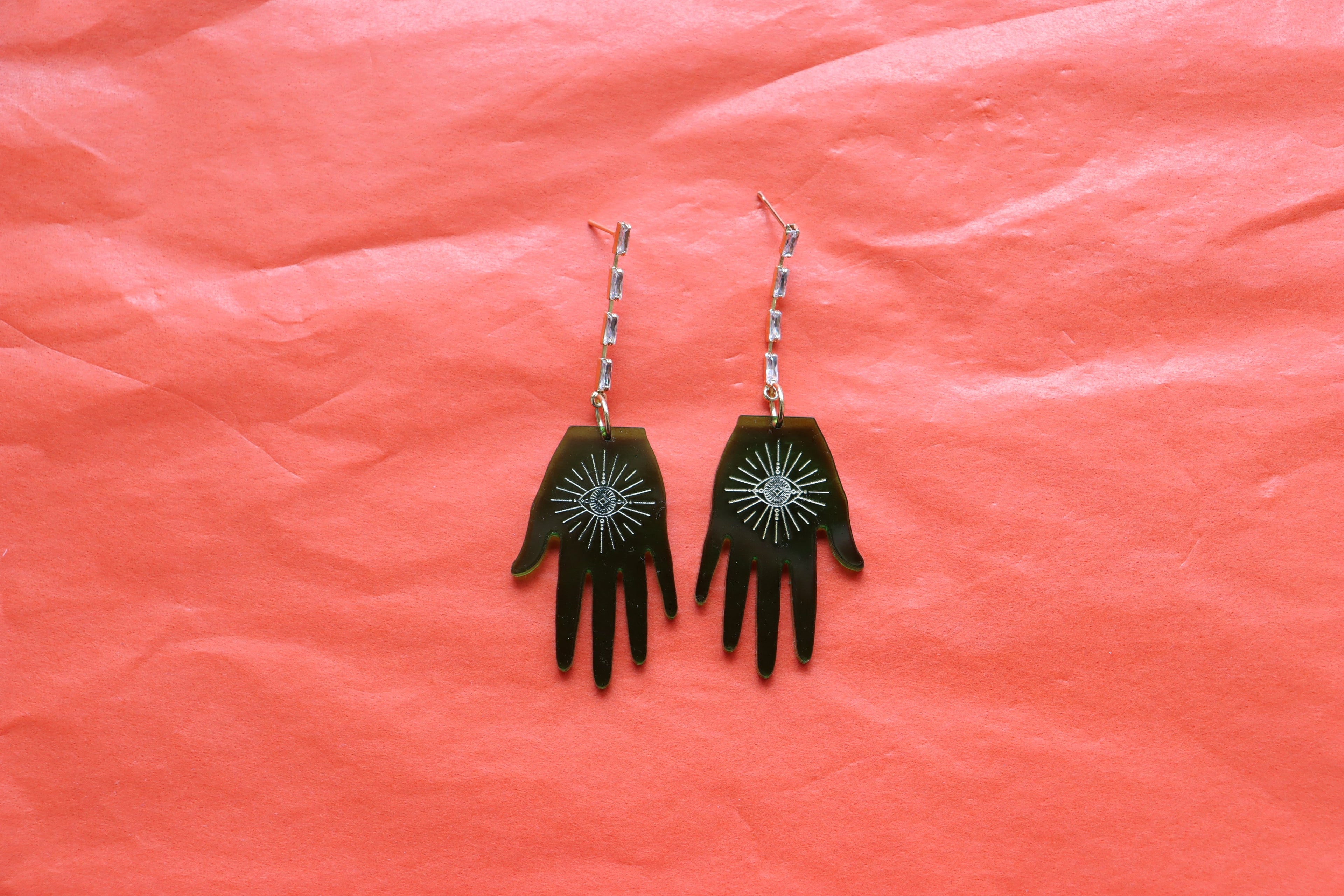 Witch Upon a Star Hand Earrings