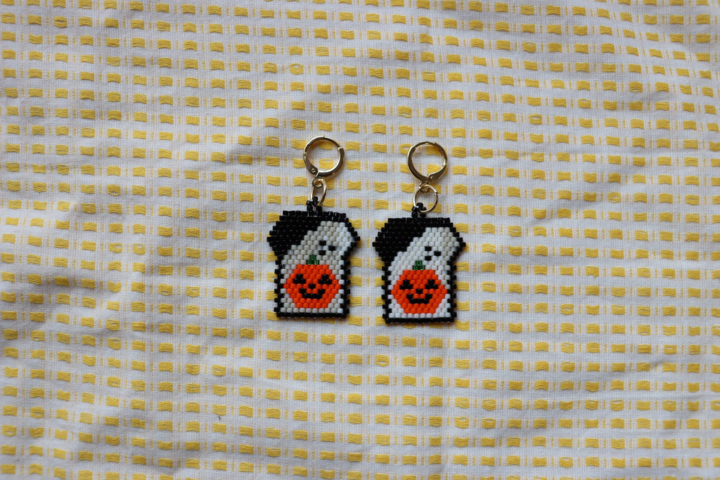 Unique Beaded Halloween Earrings