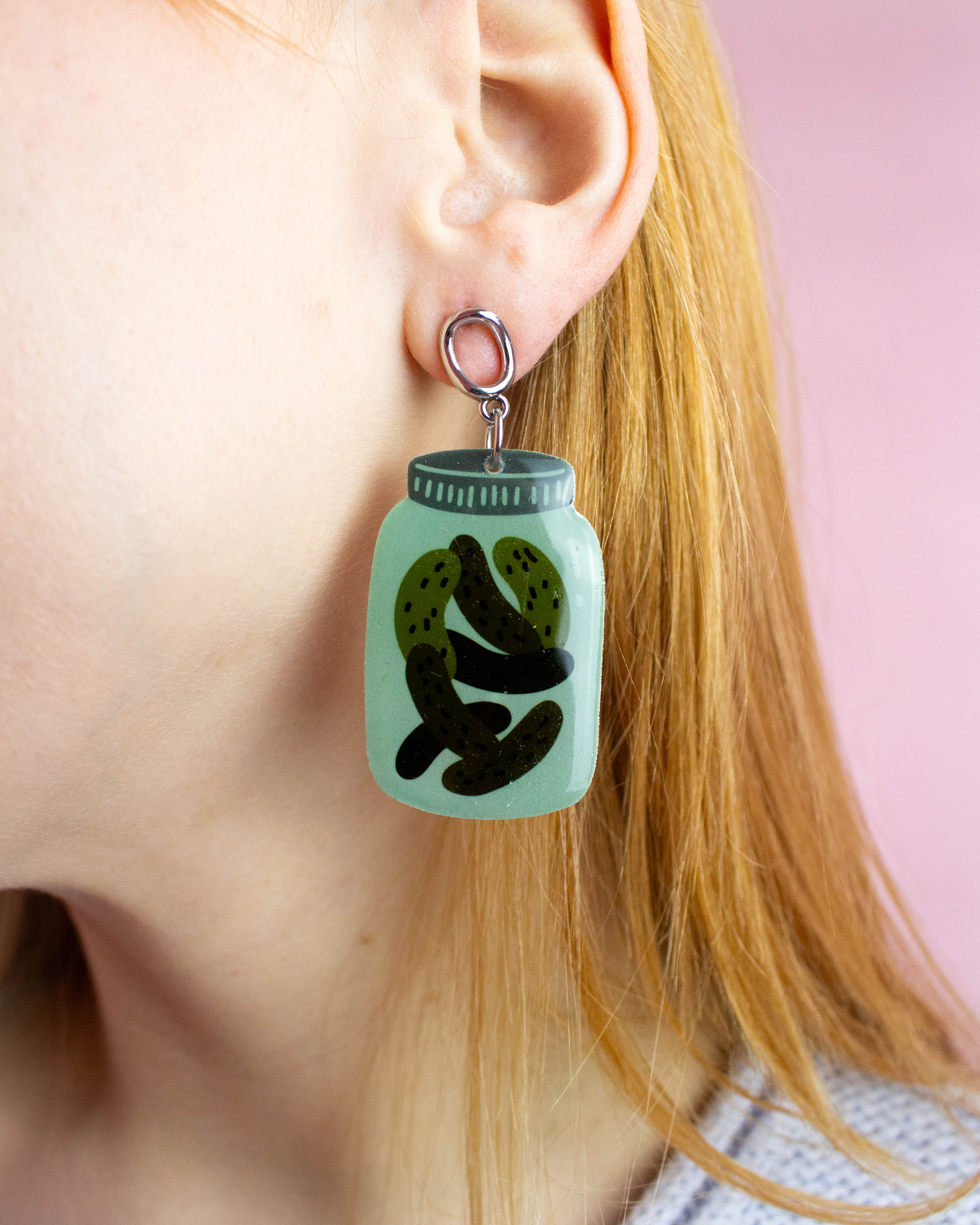 Jar of Pickles Earrings