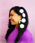Sunshine Pastel Flower Hair Clips