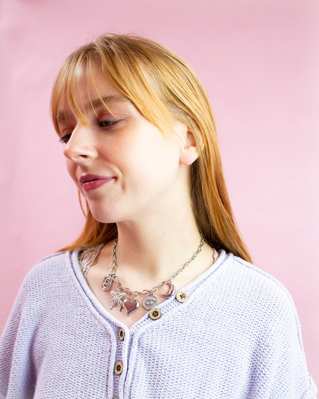 Earth & Sky Titanium Charm Necklace