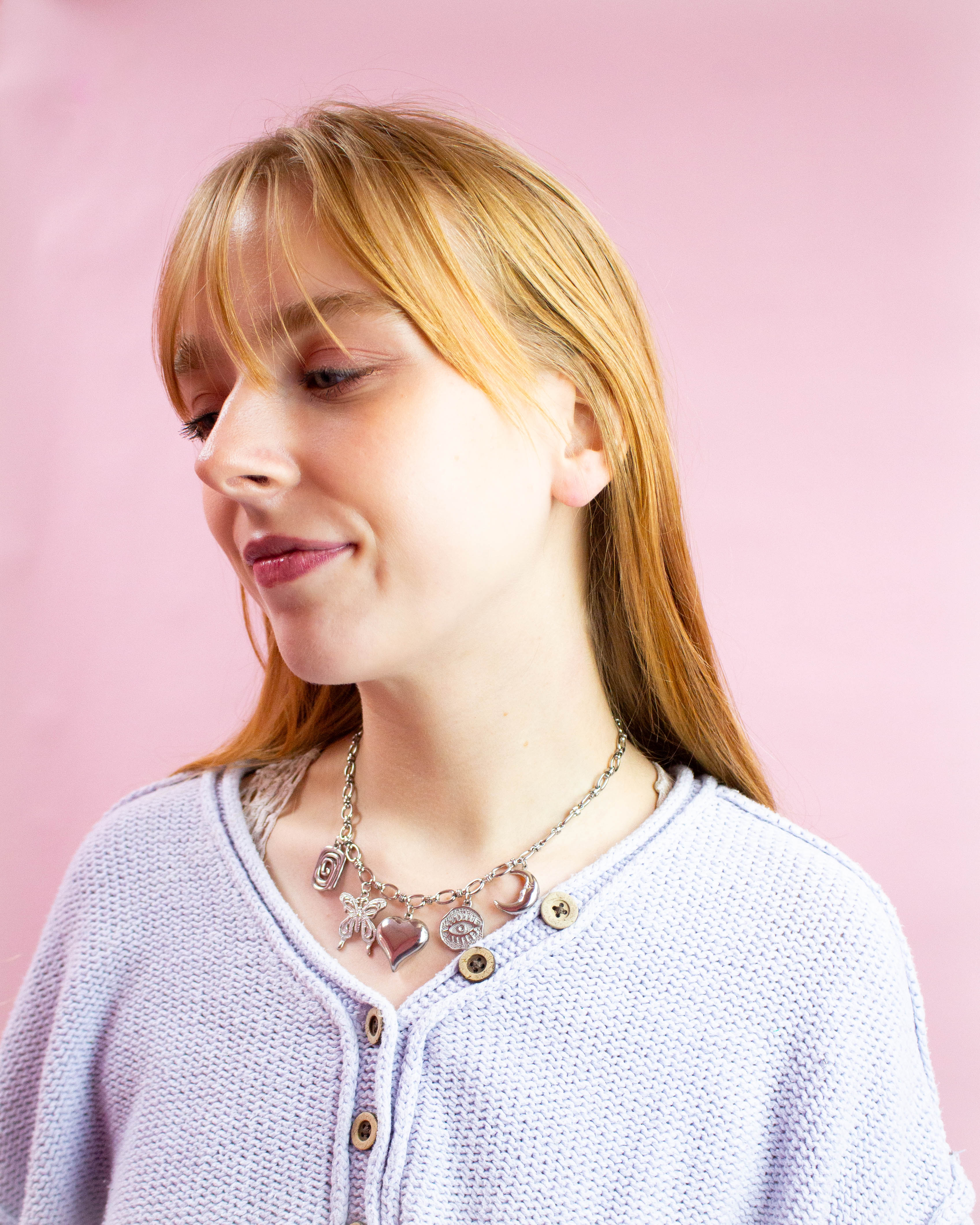 Earth & Sky Titanium Charm Necklace