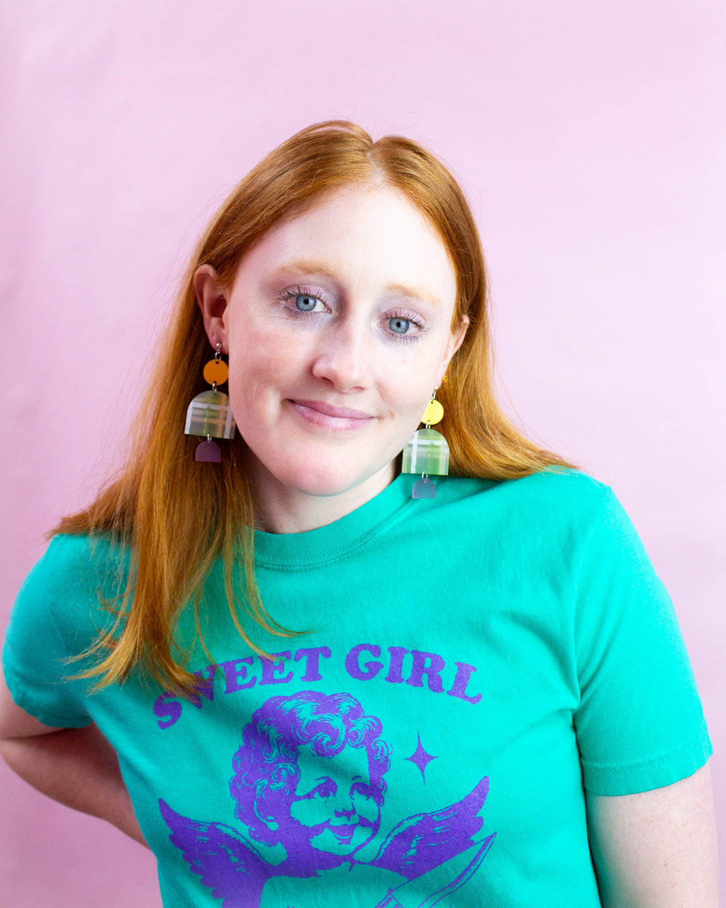 Meant to Be-Acrylic Colorful Statement Earrings