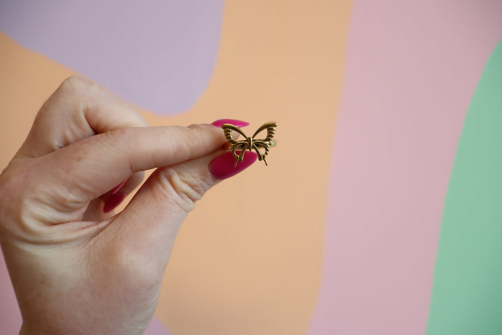 Butterfly Titanium Ring