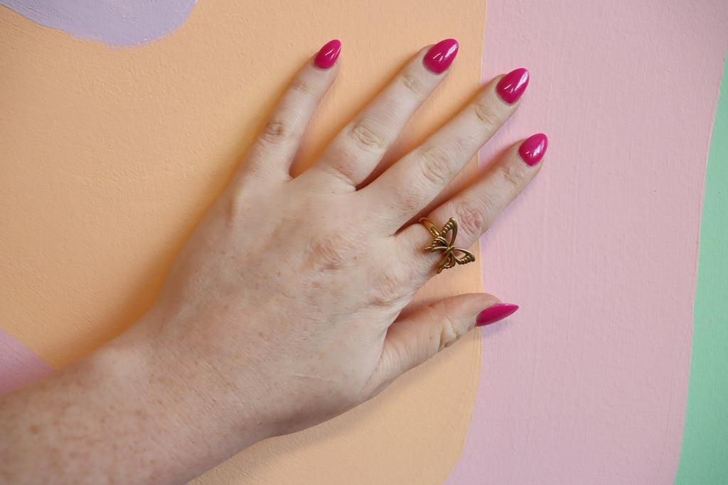 Butterfly Titanium Ring