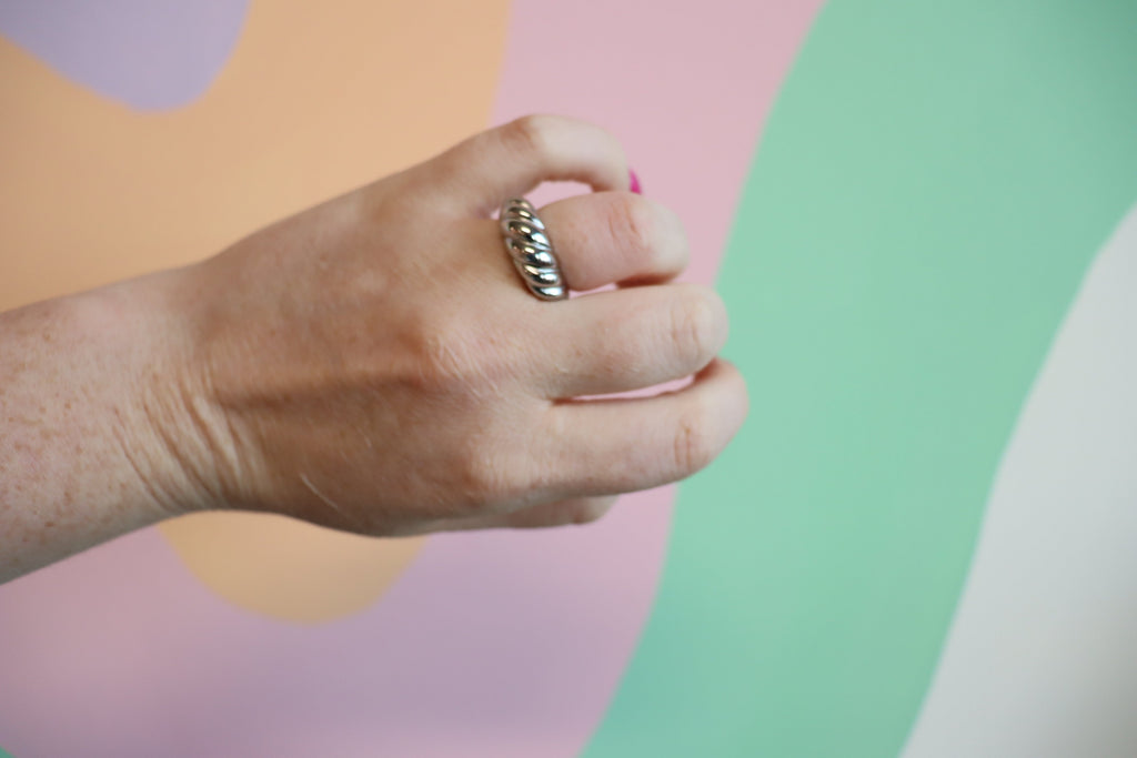 Baguette Titanium Ring