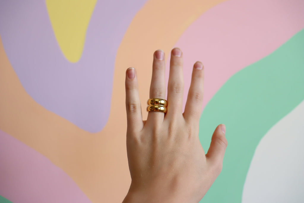 Double Stack-Titanium Ring