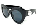 Retro Cat Eye Sunglasses with Pearl Accent