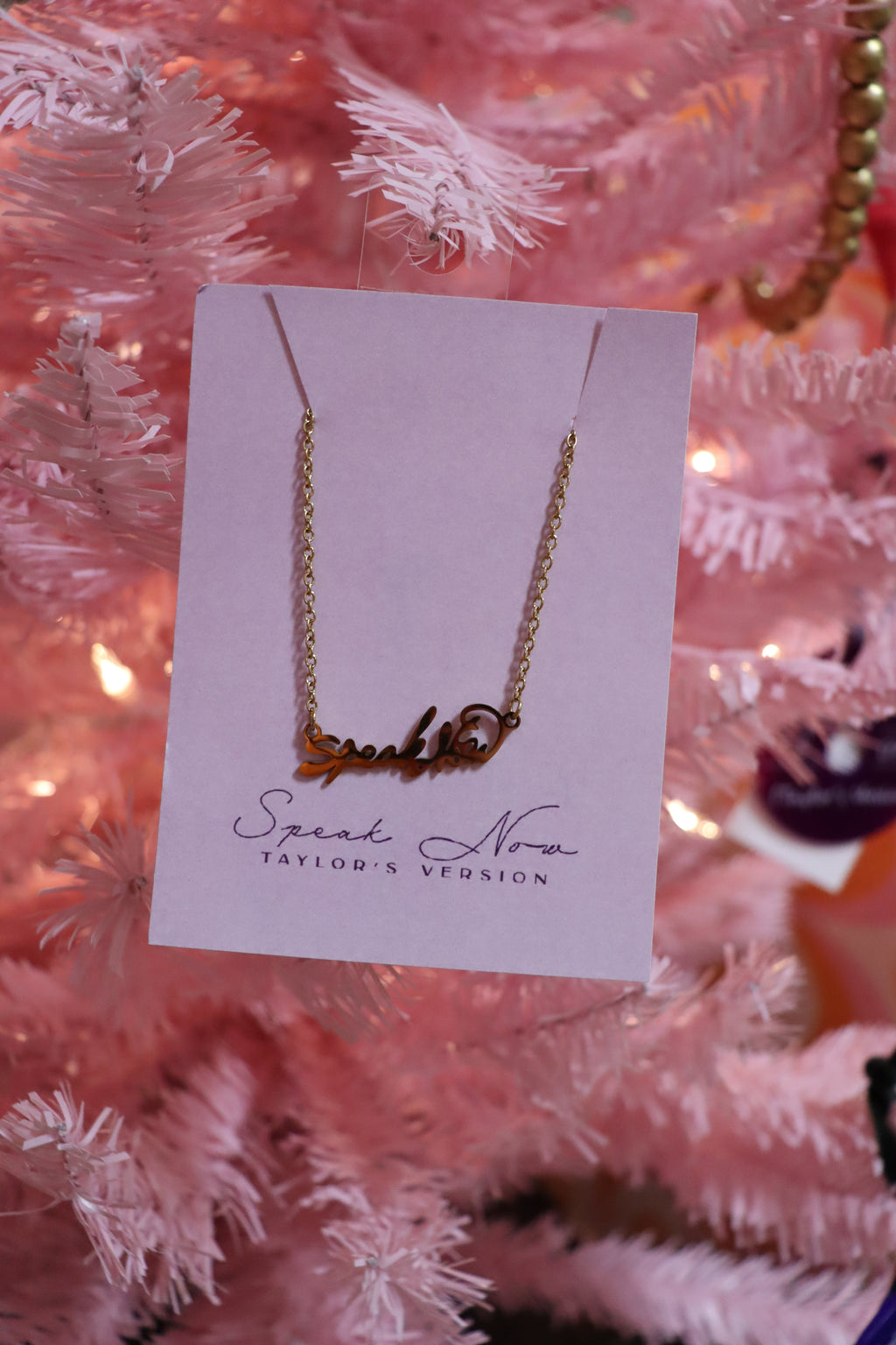 Silver Taylor Swift Stainless Steel Necklace