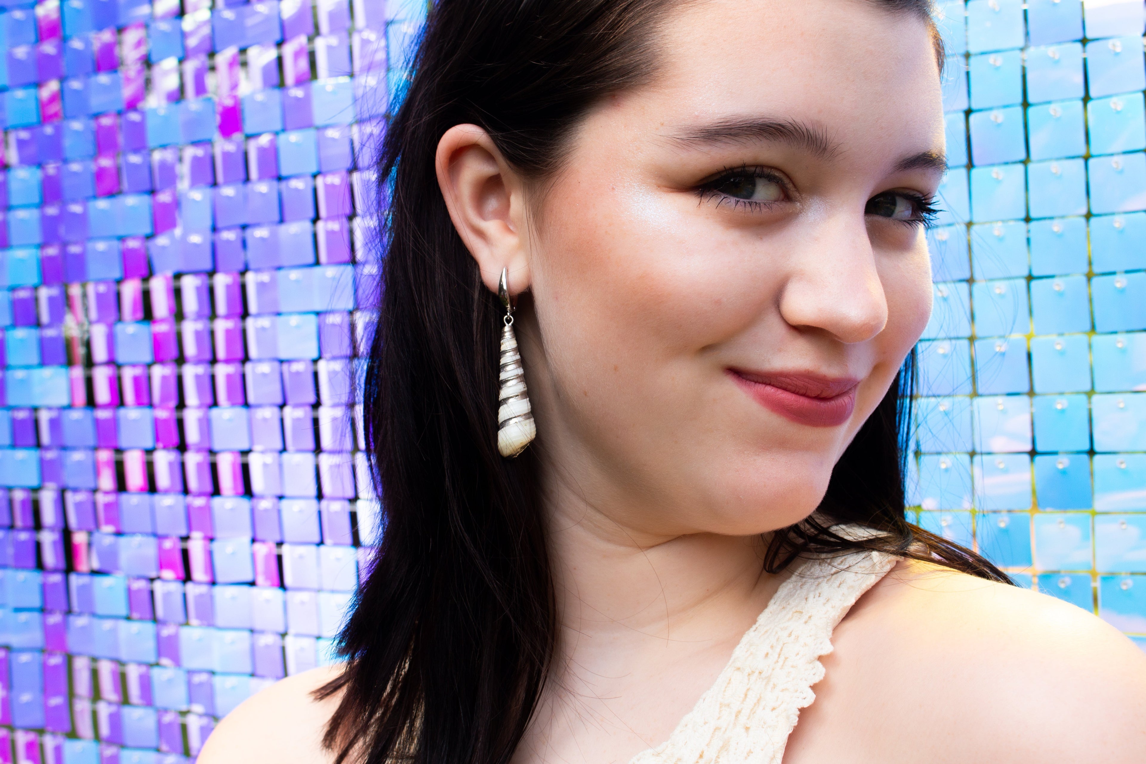 Turritella Shell Earrings