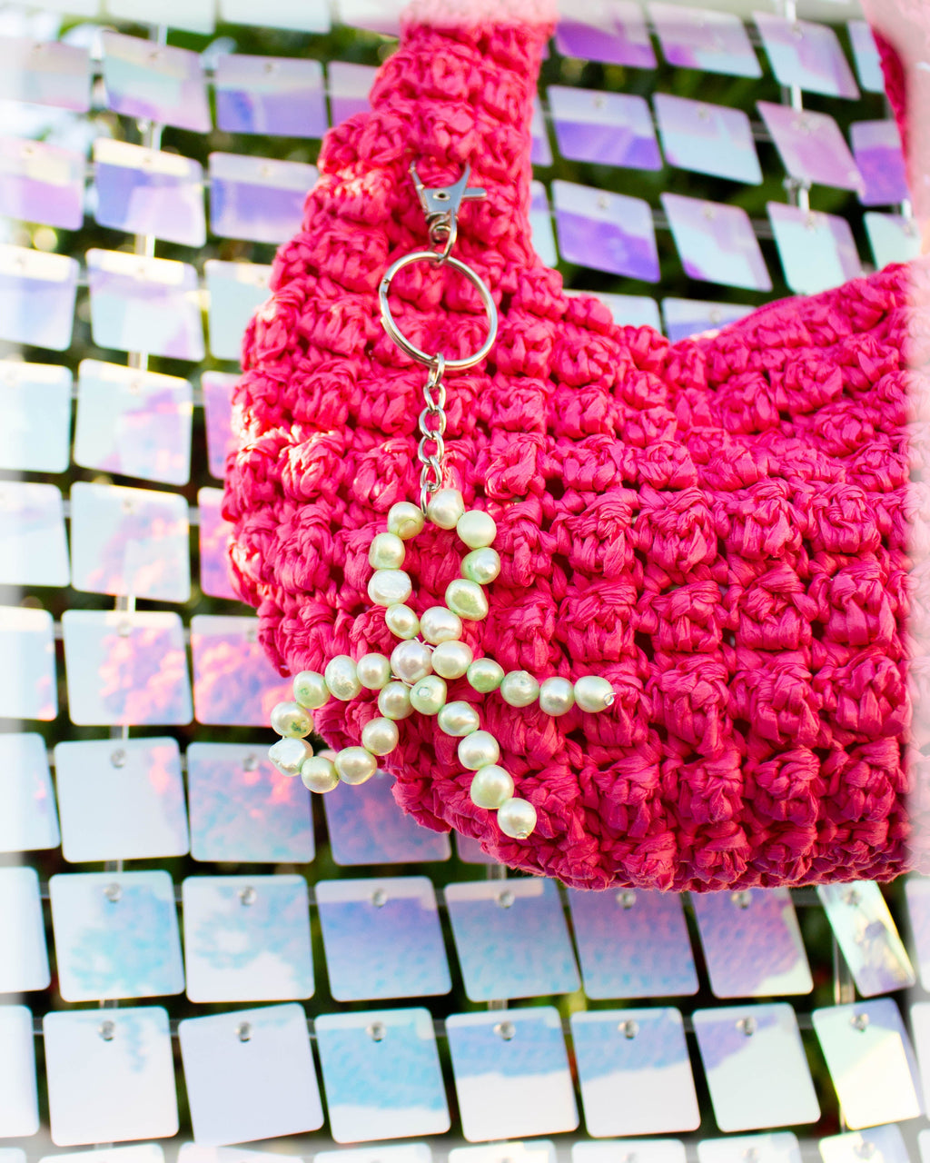 Pearl-fect Bow Bag Charm