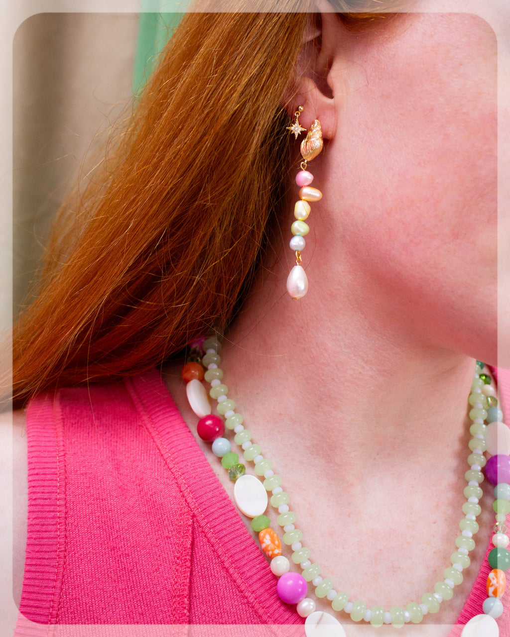 Coral Reef Beaded Necklace