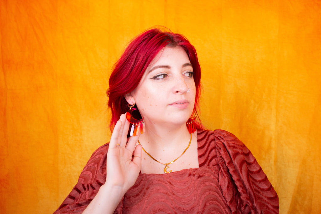 Blood Moon Earrings