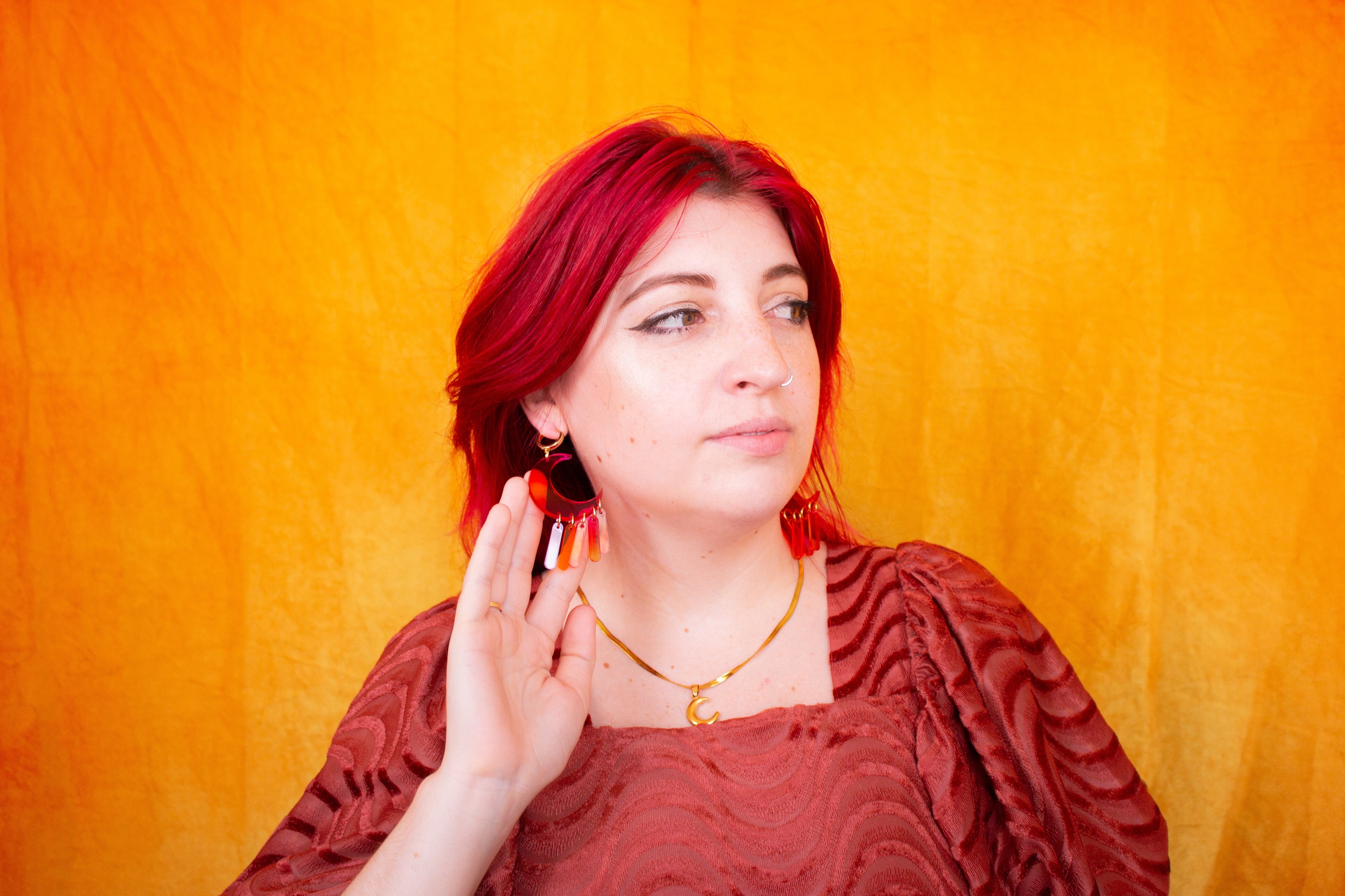 Blood Moon Earrings