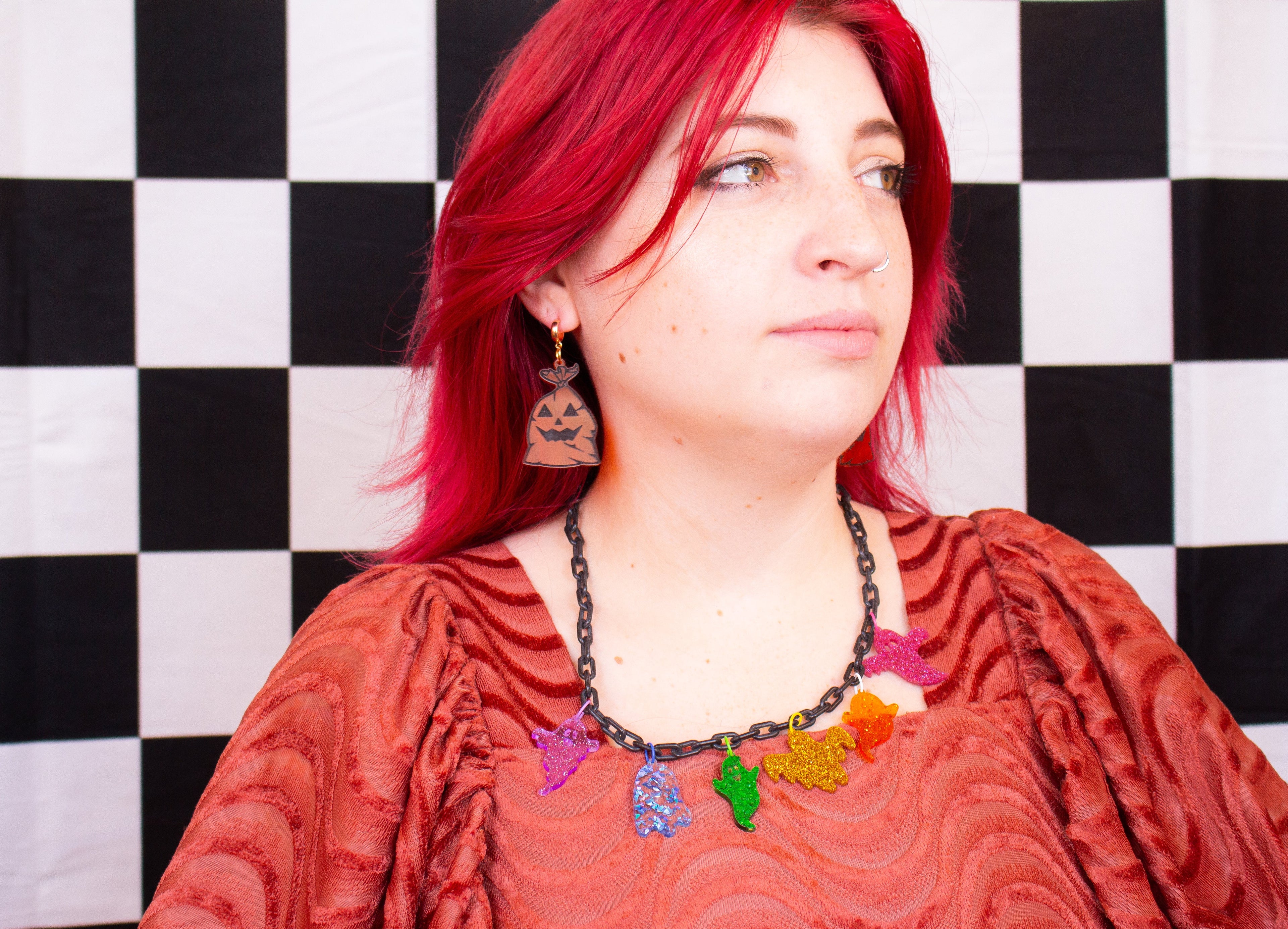 Rainbow Ghost Necklace