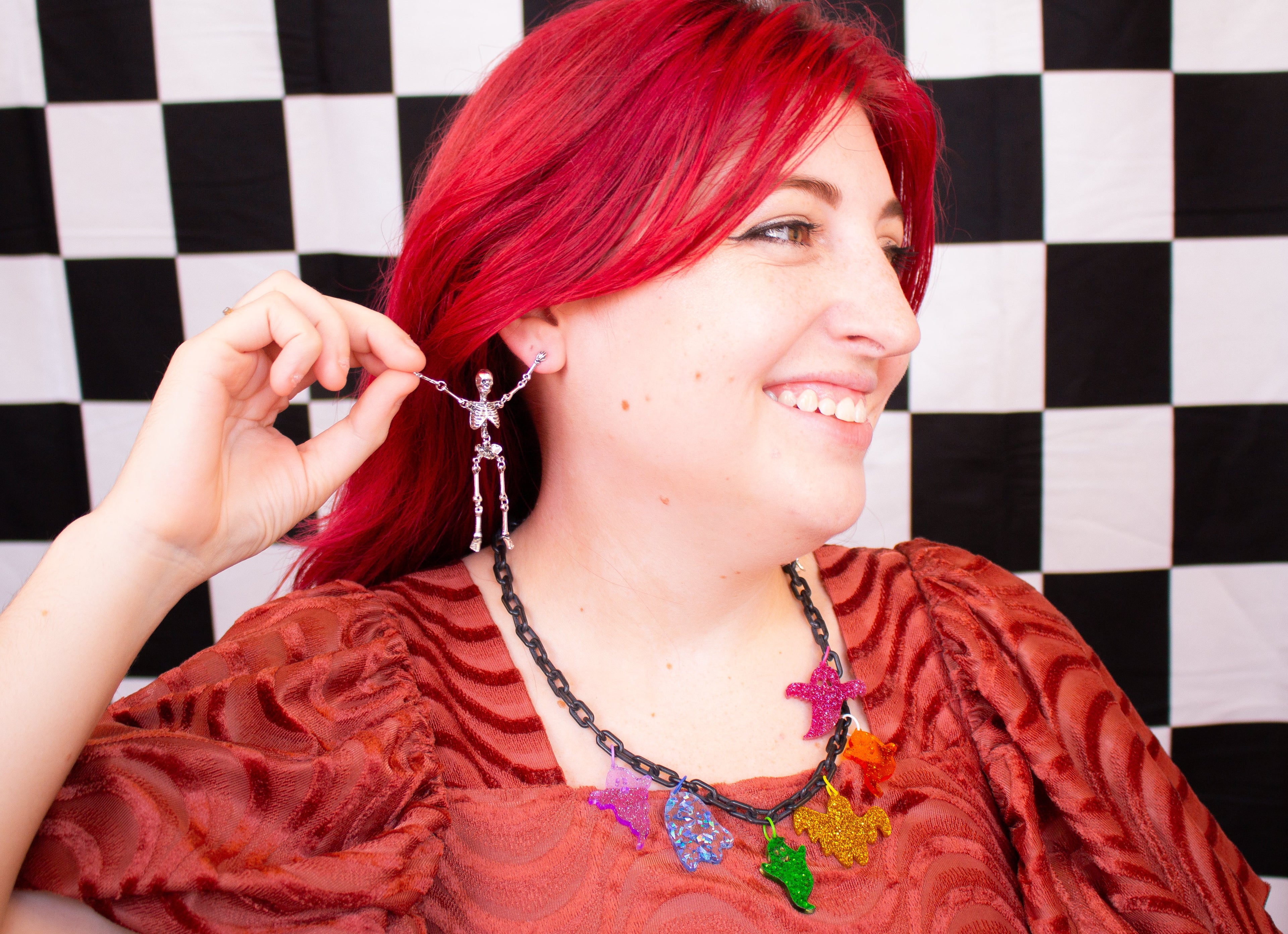 Rainbow Ghost Necklace