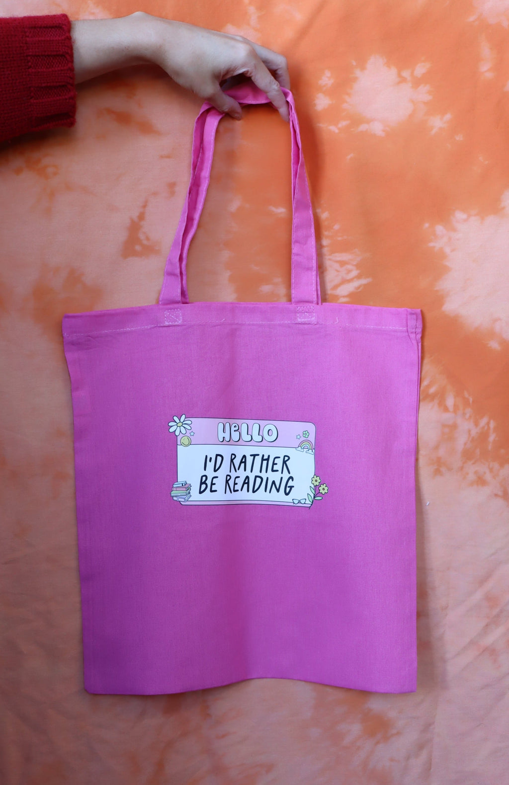 Colorful Graphic Print Tote bags