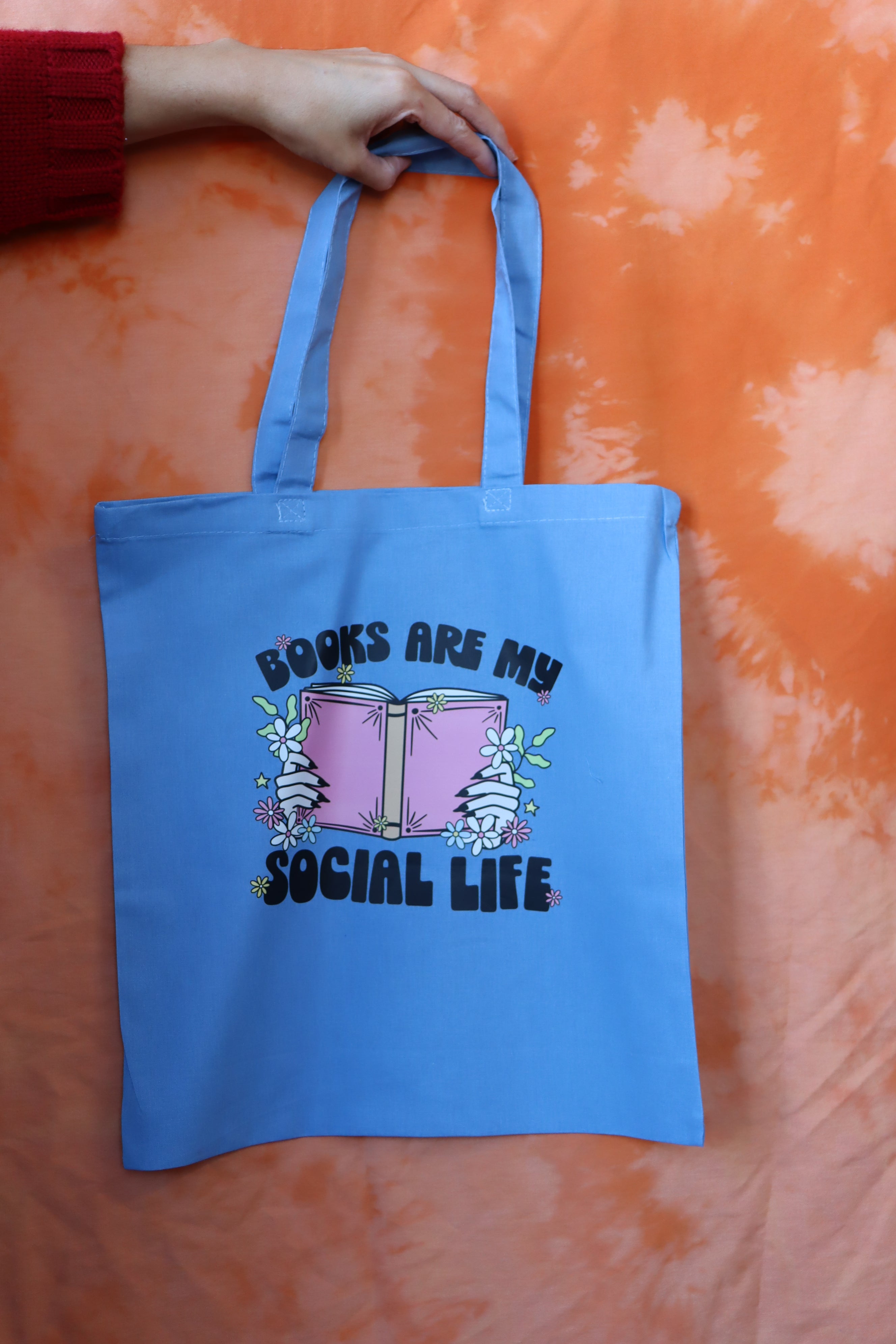 Colorful Graphic Print Tote bags