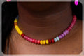 Warm Beach Sunset Beaded Choker