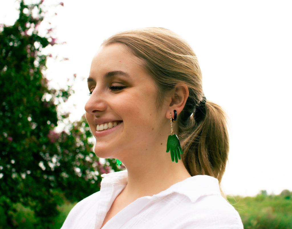 "I'm an Autumn" Titanium Hoop Earrings