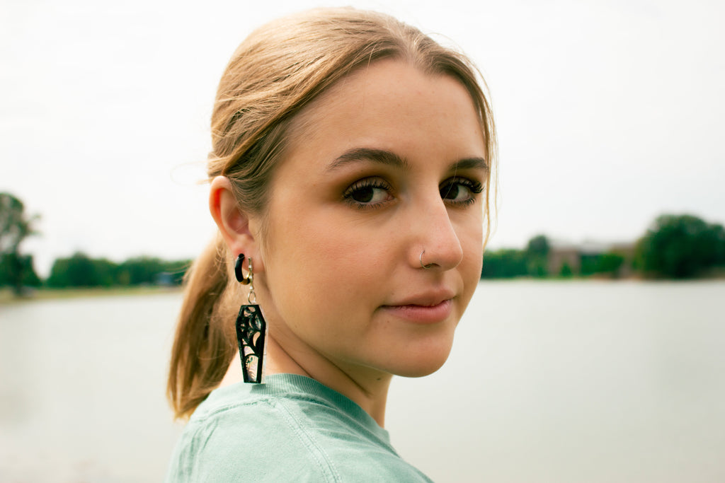 "I'm an Autumn" Titanium Hoop Earrings