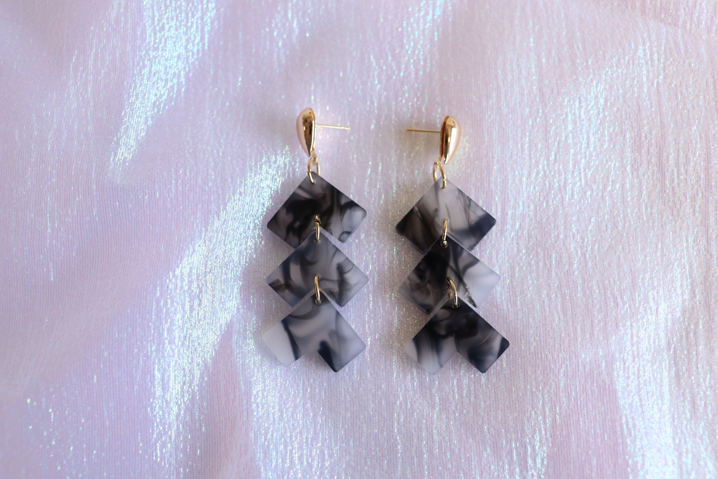 Smokey Geo Earrings