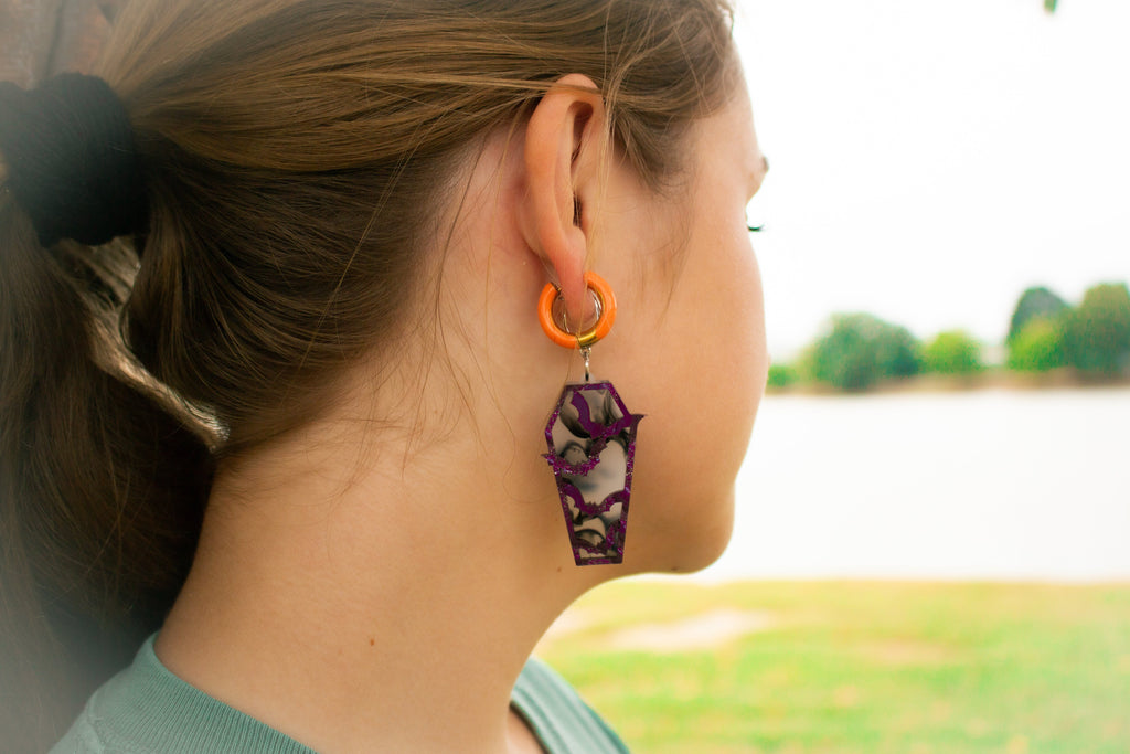 "I'm an Autumn" Titanium Hoop Earrings