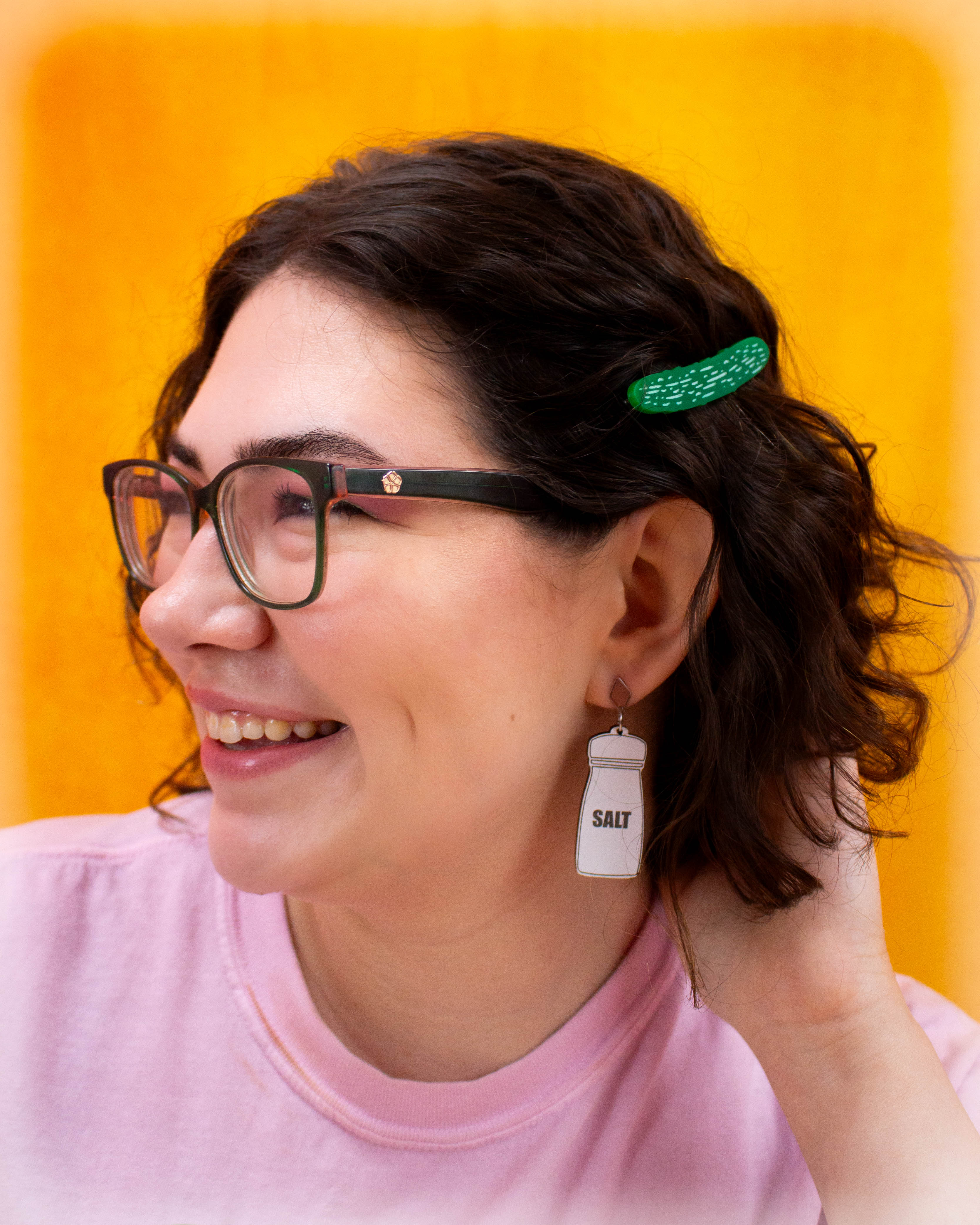 Sodium Snacks - Pickle and Salt Earrings