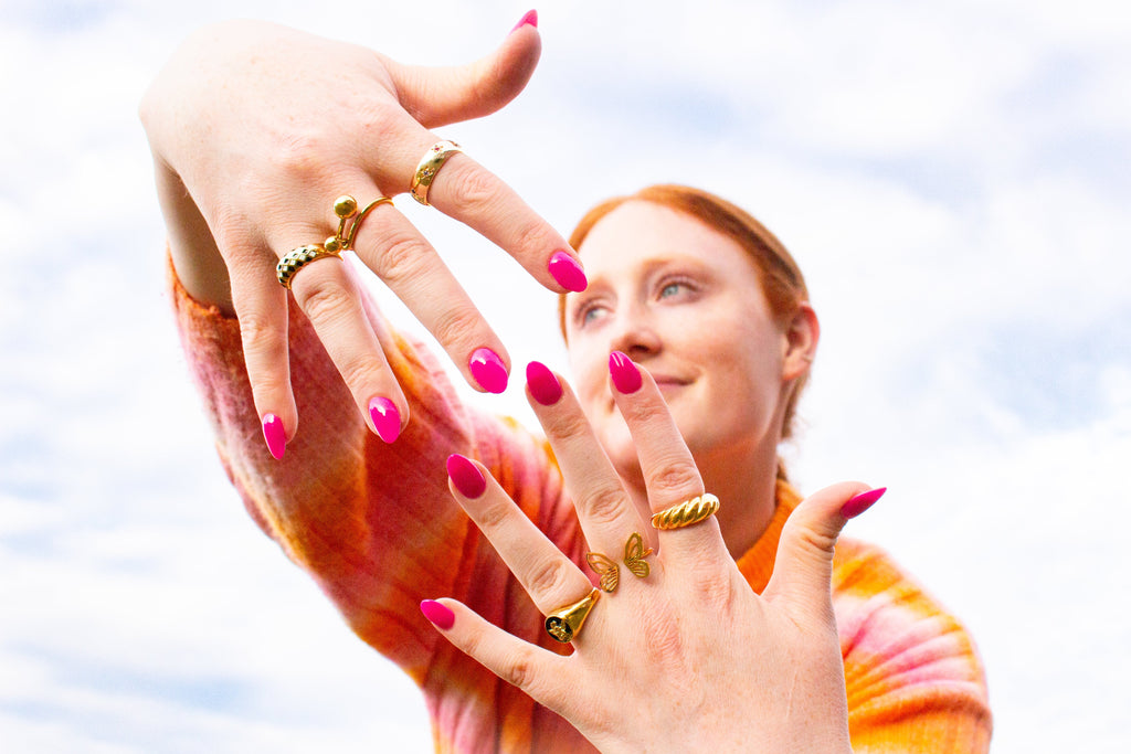 Angels Watching Over You-Titanium Ring