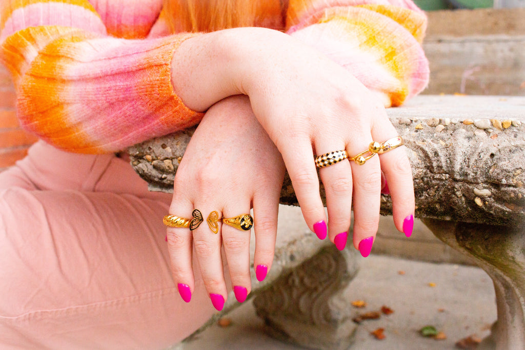 Angels Watching Over You-Titanium Ring