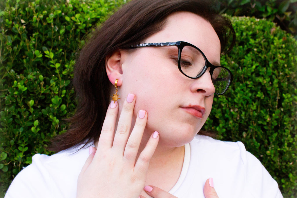 Shining Just for You-Titanium Earrings
