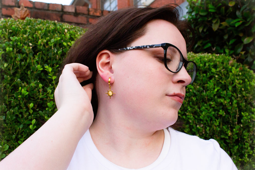 Shining Just for You-Titanium Earrings