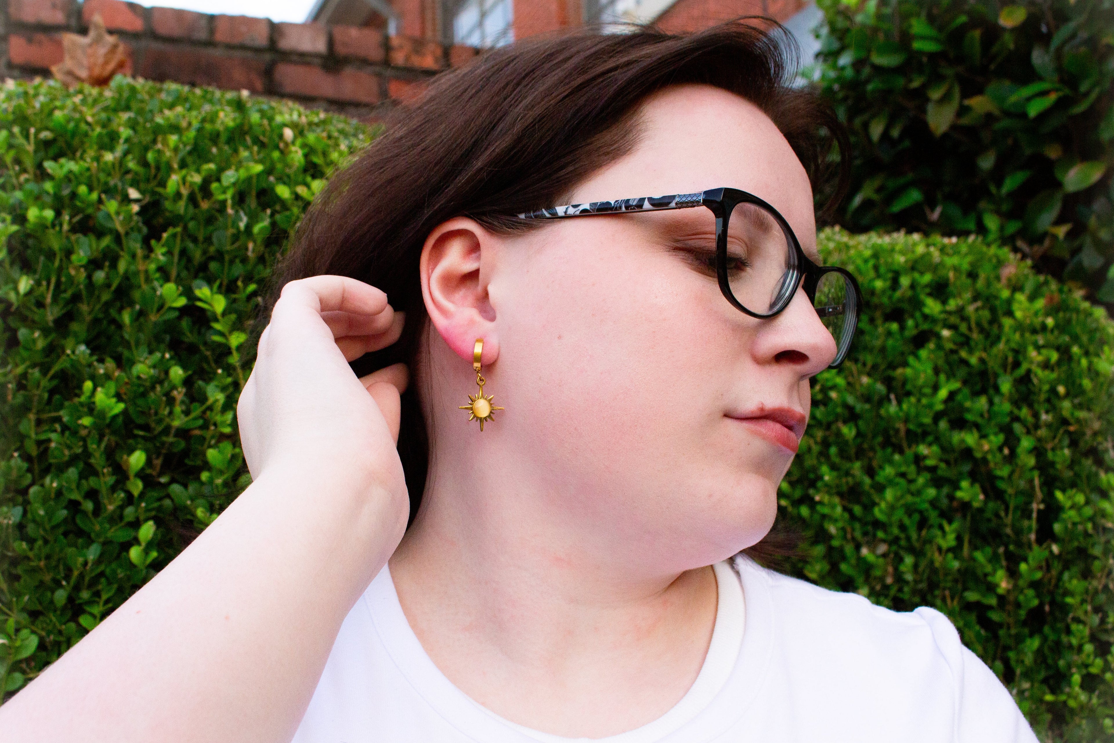 Shining Just for You-Titanium Earrings