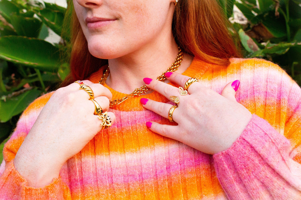 Chunky Titanium Statement Necklace