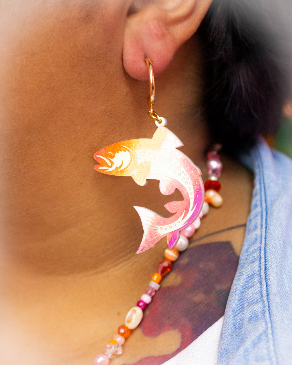 Sunset Pearly Ocean Necklace