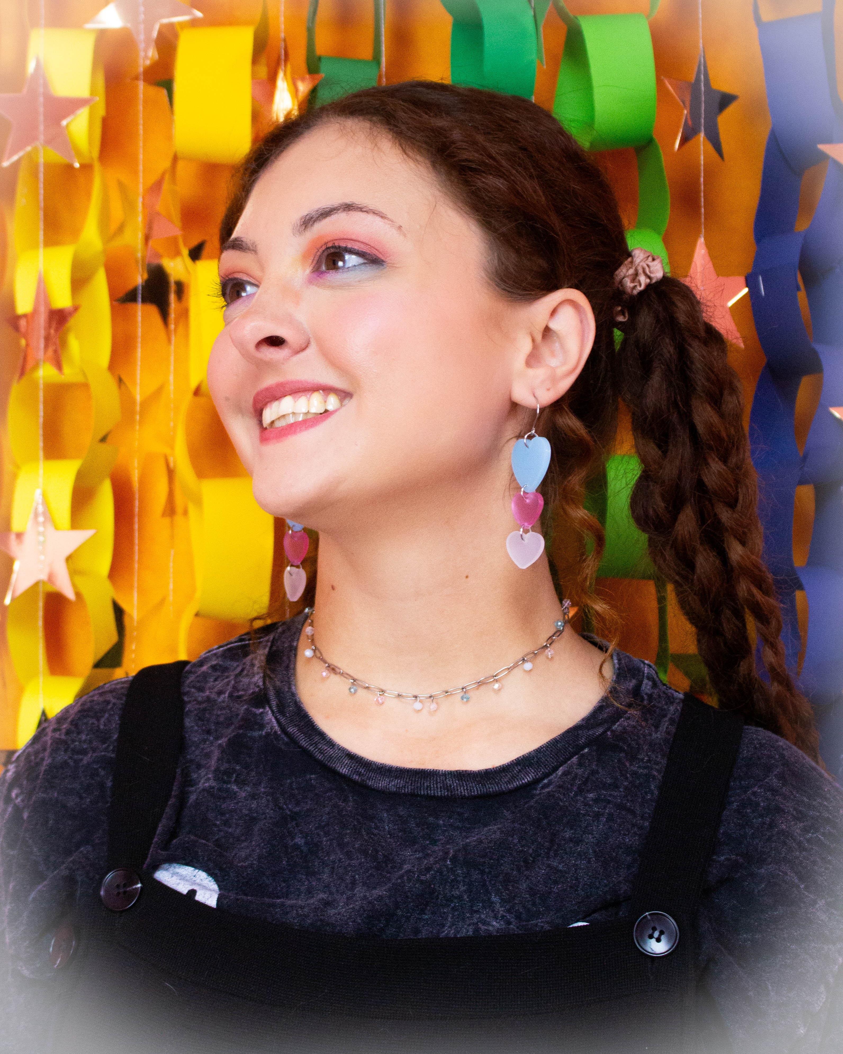 I'll Love You Forever-Trio Heart Earrings