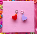 Rainbow Stacked Heart Huggies