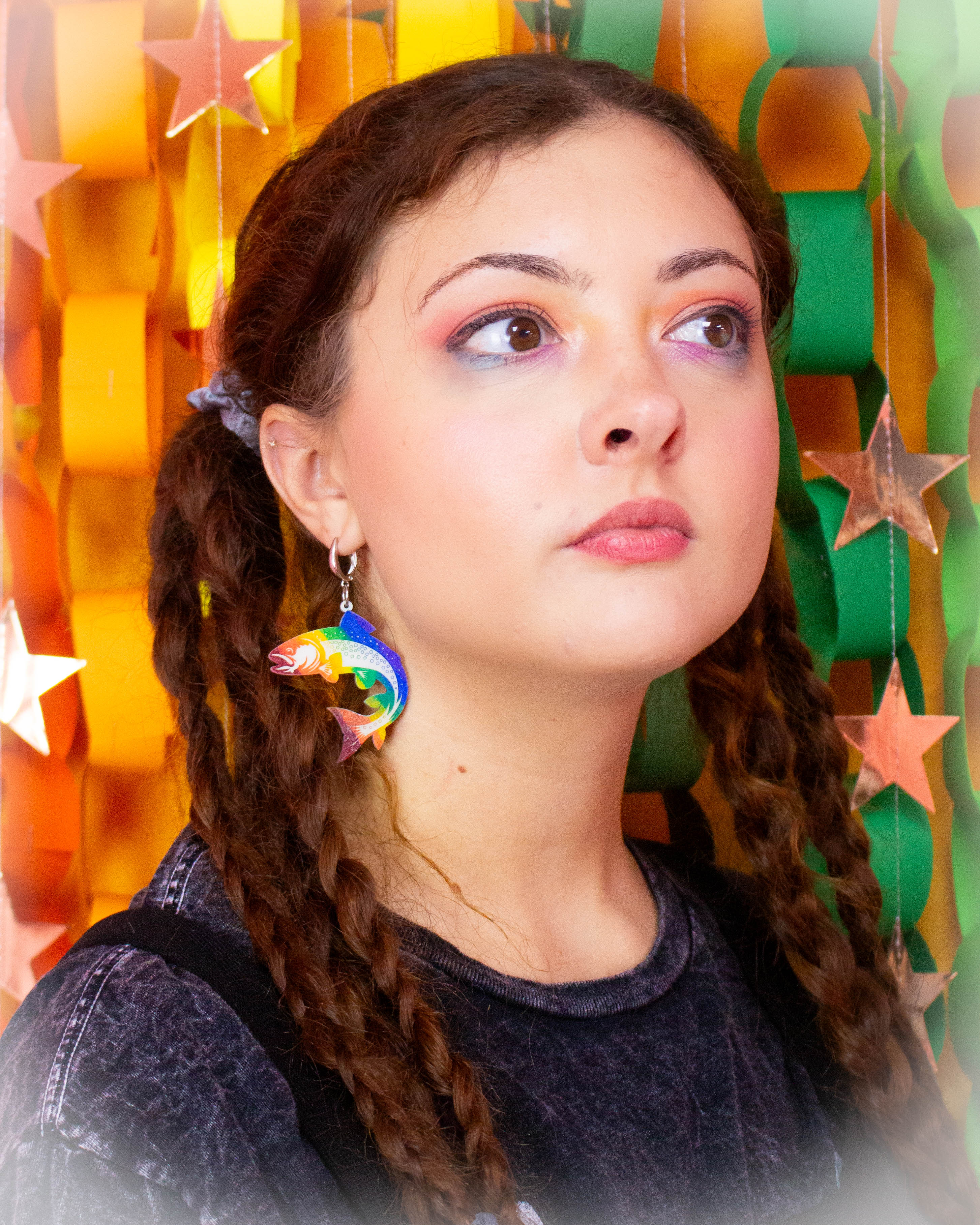 Rainbow Trout Earrings