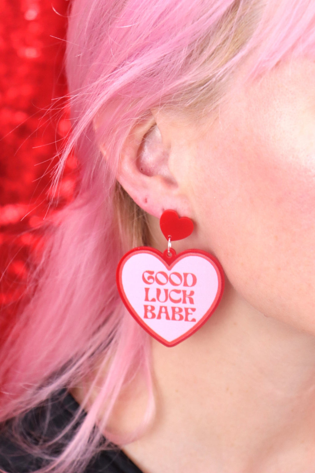 "Good Luck Babe" Chappell Roan Earrings